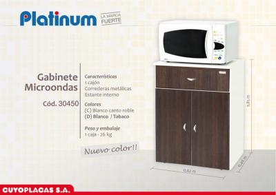 Mueble p/microondas c/cajon