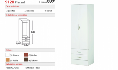 Placard Base 2 puertas